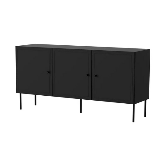 Cama 3D chest of drawers PALAZZO BIS 151x40x75 matte black - Chests of drawers made of furniture