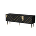 Cama 3D MOUNTAIN TV cabinet 154x40x55 black + gold - TV cabinets made of furniture boardSTV-ZPM<<<TV