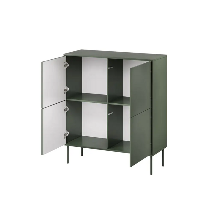 Cama 4D chest of drawers TRESSE 100x40x110 matte green - Chests of drawers made of furniture
