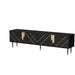 Cama 4D MOUNTAIN TV cabinet 204x40x55 black + gold - TV cabinets made of furniture boardSTV-ZPM<<<TV