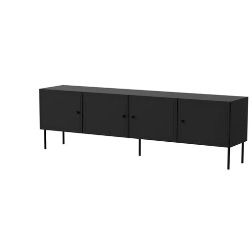 Cama 4D RTV cabinet PALAZZO BIS 201x40x60 black matt - TV cabinets made of furniture boardSTV-ZPM<<<TV