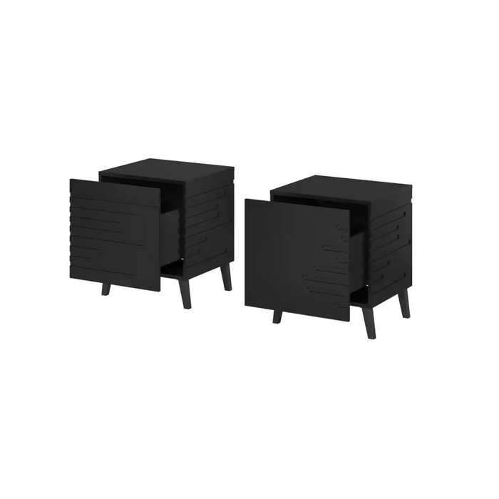 Cama bedside cabinet NOVA 44x40x52 mat black - Bedside tables made of furniture boardSZN-PME<<<Bedside
