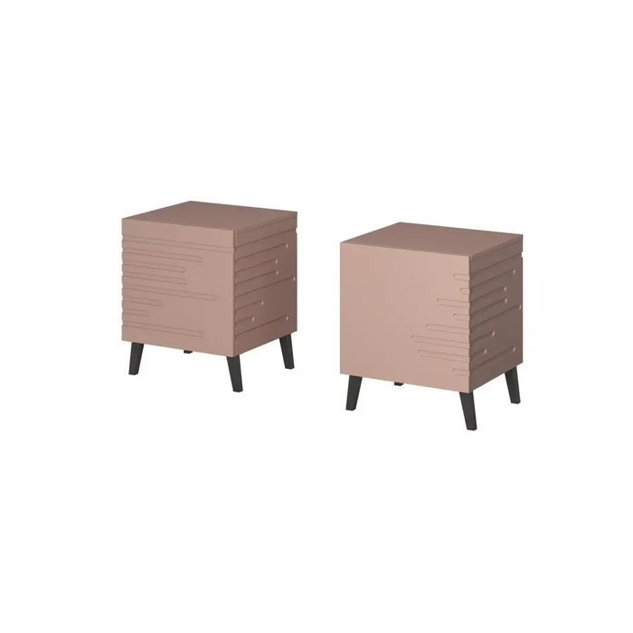 Cama bedside cabinet NOVA 44x40x52 pink matt - Bedside tables made of furniture boardSZN-PME<<<Bedside
