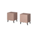 Cama bedside cabinet NOVA 44x40x52 pink matt - Bedside tables made of furniture boardSZN-PME<<<Bedside