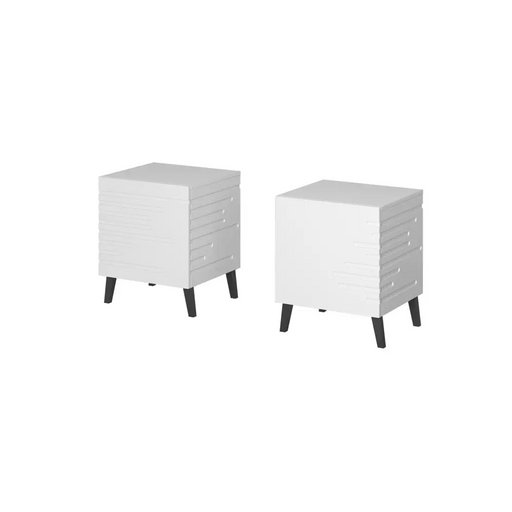 Cama Bedside table NOVA 44x40x52 white matt - Bedside tables made of furniture boardSZN-PME<<<Bedside