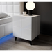 Cama bedside table REJA white gloss/white gloss - Bedside tables made of furniture boardSZN-PME<<<Bedside