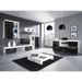 Cama bookcase SAMBA white/black gloss - Wooden shelvesRGA-DRE<<<ShelvesRGA<<<ActionPL