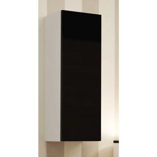 Cama Cabinet VIGO ’90’’ full 90/35/32 white/black gloss - Wooden shelvesRGA-DRE<<<ShelvesRGA<<<ActionPL