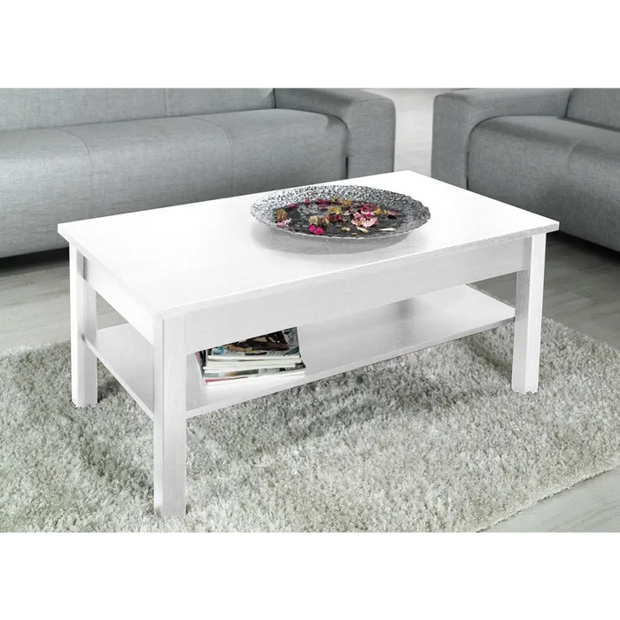 Cama coffee table UNI 110/60/47 white mat - Wooden benches and tablesLIS-DRE<<<Benches and tablesLIS<<<ActionPL