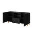 Cama Commode PAFOS 150x42x82 Black matt - Chests of drawers made of furniture boardKOY-ZPM<<<ChestsKOY<<<ActionPL