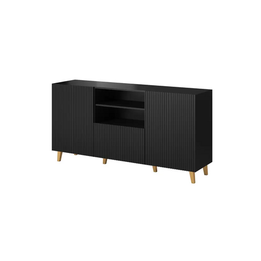 Cama Commode PAFOS 150x42x82 Black matt - Chests of drawers made of furniture boardKOY-ZPM<<<ChestsKOY<<<ActionPL