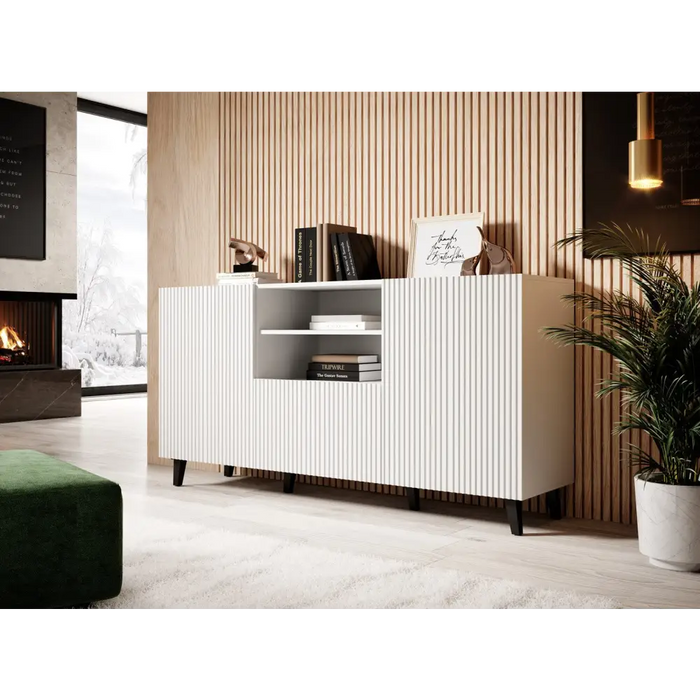 Cama Commode PAFOS 150x42x82 white matt - Chests of drawers made of furniture boardKOY-ZPM<<<ChestsKOY<<<ActionPL