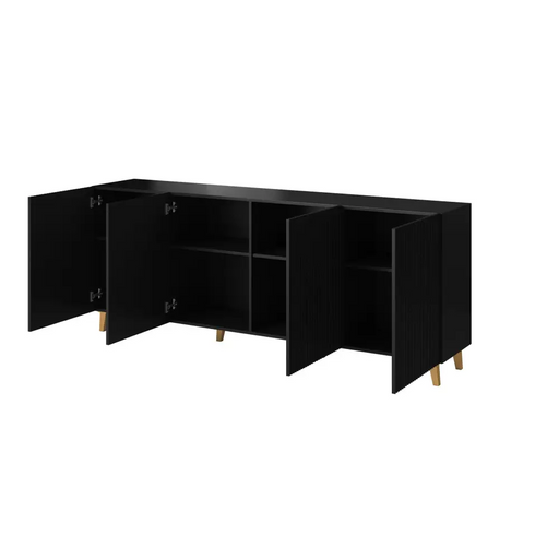 Cama Commode PAFOS 200x42x82 Black matt - Chests of drawers made of furniture boardKOY-ZPM<<<ChestsKOY<<<ActionPL
