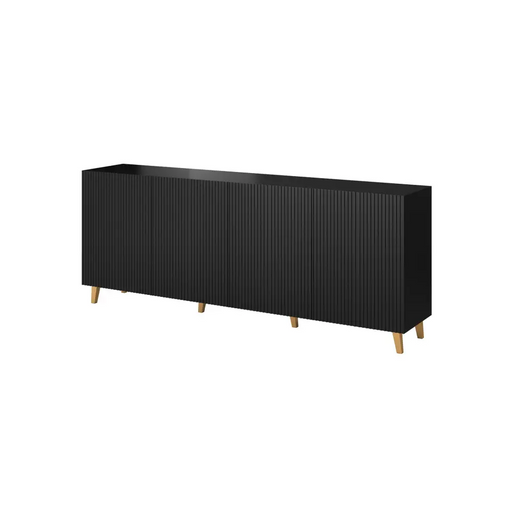 Cama Commode PAFOS 200x42x82 Black matt - Chests of drawers made of furniture boardKOY-ZPM<<<ChestsKOY<<<ActionPL