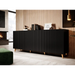 Cama Commode PAFOS 200x42x82 Black matt - Chests of drawers made of furniture boardKOY-ZPM<<<ChestsKOY<<<ActionPL