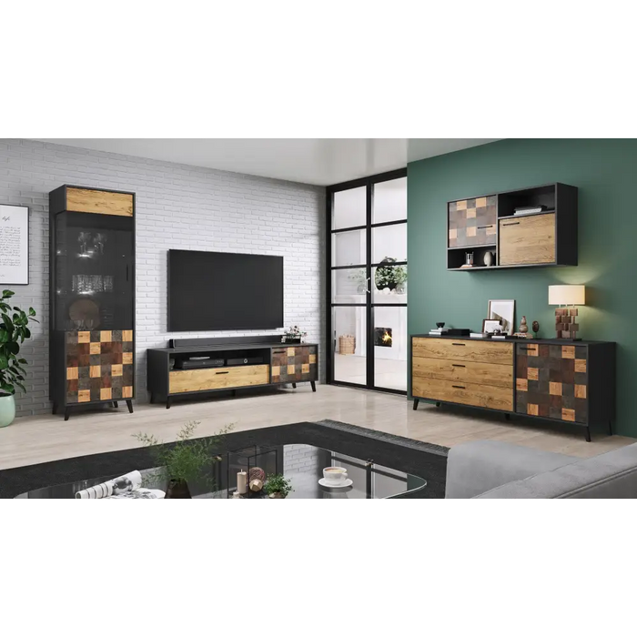 Cama display cabinet 1D SOUL 192/60/45 - Buffets and display cabinets on a wooden baseBIW-PDR<<<Buffets and shop