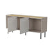 Cama FELLINI chest of drawers 150x40x70 cashmere + oiled oak top - Chests of drawers made of furniture