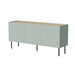 Cama FELLINI chest of drawers 150x40x70 olive + oiled oak top - Chests of drawers made of furniture