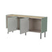 Cama FELLINI chest of drawers 150x40x70 olive + oiled oak top - Chests of drawers made of furniture