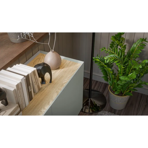 Cama FELLINI chest of drawers 200x40x70 olive + oiled oak top - Chests of drawers made of furniture