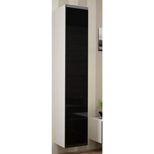 Cama Full cabinet VIGO ’180’ 180/40/30 white/black gloss - Wooden shelvesRGA-DRE<<<ShelvesRGA<<<ActionPL