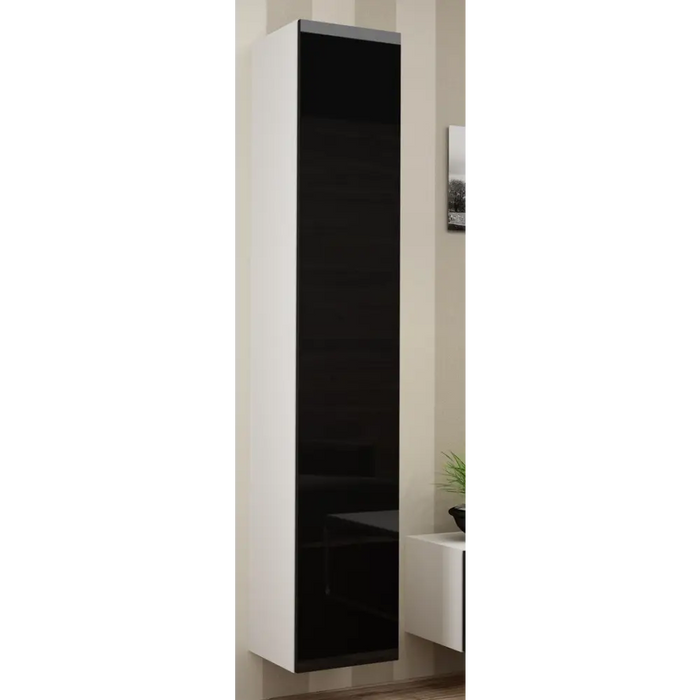 Cama Full cabinet VIGO ’180’ 180/40/30 white/black gloss - Wooden shelvesRGA-DRE<<<ShelvesRGA<<<ActionPL