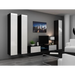 Cama Full cabinet VIGO ’180’ 180/40/30 white/black gloss - Wooden shelvesRGA-DRE<<<ShelvesRGA<<<ActionPL