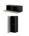 Cama full storage cabinet ROCO RO1 112/37/39 white/white/black - Wooden shelvesRGA-DRE<<<ShelvesRGA<<<ActionPL
