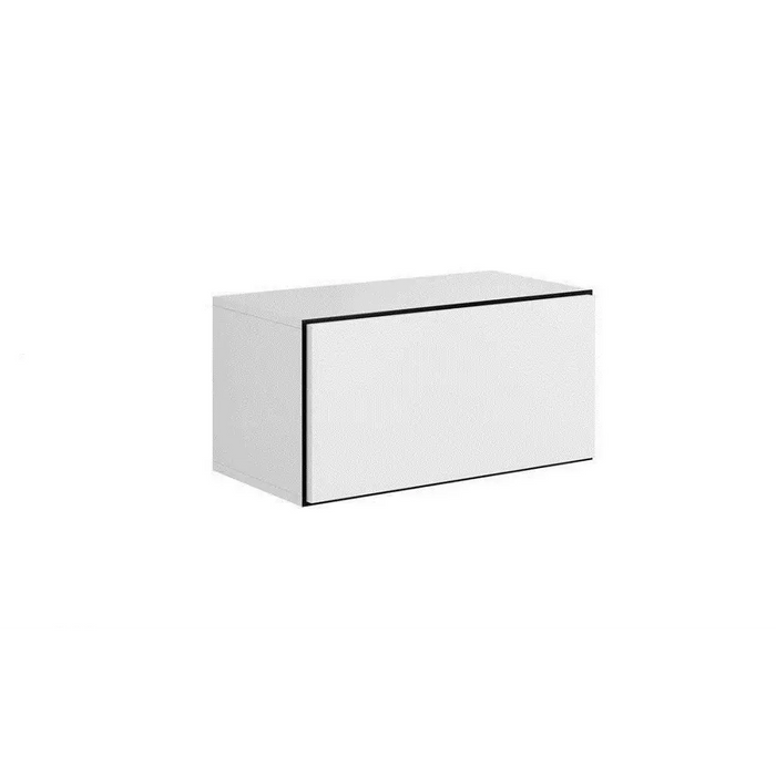 Cama full storage cabinet ROCO RO3 75/37/39 white/black/white - Wooden shelvesRGA-DRE<<<ShelvesRGA<<<ActionPL