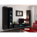 Cama Glass-case VIGO ’180’ 180/40/30 black/black gloss - Buffets and display cabinets on a wooden baseBIW-PDR<<<Buffets