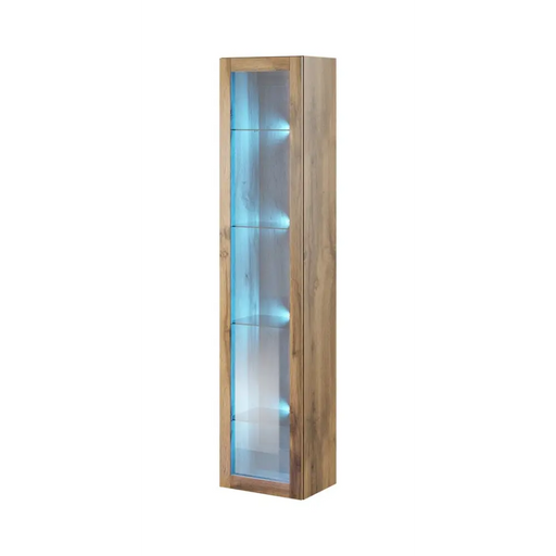 Cama Glass-case VIGO ’180’ 180/40/30 wotan oak - Buffets and display cabinets on a wooden baseBIW-PDR<<<Buffets