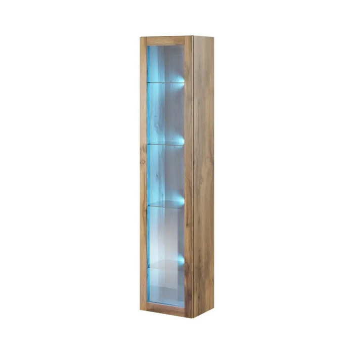 Cama Glass-case VIGO ’180’ 180/40/30 wotan oak - Buffets and display cabinets on a wooden baseBIW-PDR<<<Buffets