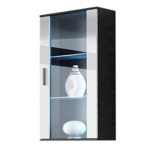 Cama hanging display cabinet SOHO black/white gloss - Buffets and display cabinets on a wooden baseBIW-PDR<<<Buffets