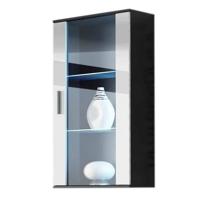 Cama hanging display cabinet SOHO black/white gloss - Buffets and display cabinets on a wooden baseBIW-PDR<<<Buffets