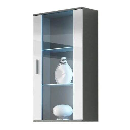 Cama hanging display cabinet SOHO grey/white gloss - Buffets and display cabinets on a wooden baseBIW-PDR<<<Buffets