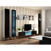 Cama Living room cabinet set VIGO 17 white/black gloss - Modern wall unitsMES-NOW<<<Wall UnitsMES<<<ActionPL