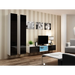 Cama Living room cabinet set VIGO 19 white/black gloss - Modern wall unitsMES-NOW<<<Wall UnitsMES<<<ActionPL