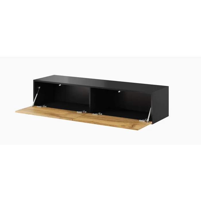 Cama living room cabinet set VIGO 22 black/wotan oak - Modern wall unitsMES-NOW<<<Wall UnitsMES<<<ActionPL