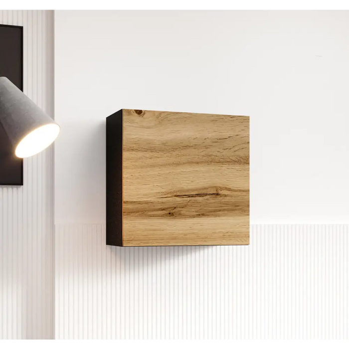 Cama living room cabinet set VIGO 23 black/wotan oak - Modern wall unitsMES-NOW<<<Wall UnitsMES<<<ActionPL