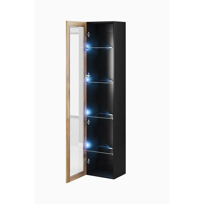 Cama living room cabinet set VIGO 3 black/wotan oak - Modern wall unitsMES-NOW<<<Wall UnitsMES<<<ActionPL