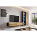 Cama living room cabinet set VIGO 3 black/wotan oak - Modern wall unitsMES-NOW<<<Wall UnitsMES<<<ActionPL