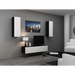 Cama Living room cabinet set VIGO 7 black/white gloss - Modern wall unitsMES-NOW<<<Wall UnitsMES<<<ActionPL