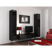 Cama Living room cabinet set VIGO 9 black/black gloss - Modern wall unitsMES-NOW<<<Wall UnitsMES<<<ActionPL