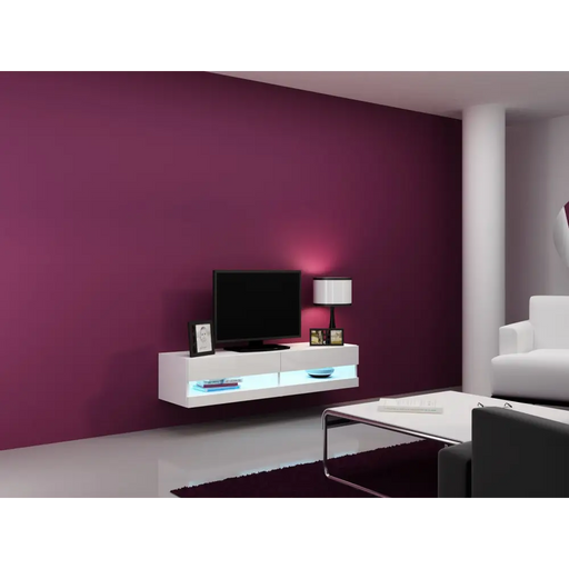 Cama Living room cabinet set VIGO NEW 12 white/white gloss - Modern wall unitsMES-NOW<<<Wall UnitsMES<<<ActionPL