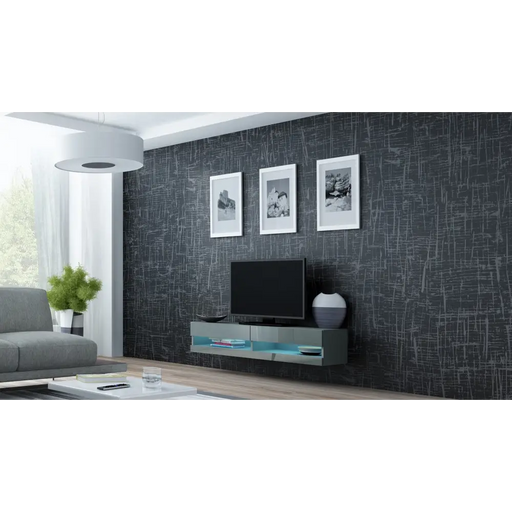 Cama Living room cabinet set VIGO NEW 13 grey/grey gloss - Modern wall unitsMES-NOW<<<Wall UnitsMES<<<ActionPL