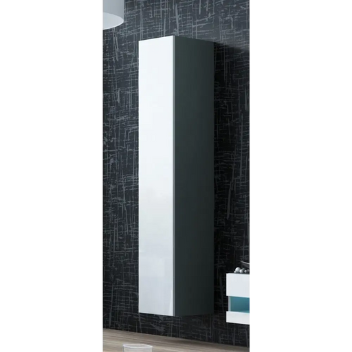 Cama Living room cabinet set VIGO NEW 13 grey/white gloss - Modern wall unitsMES-NOW<<<Wall UnitsMES<<<ActionPL