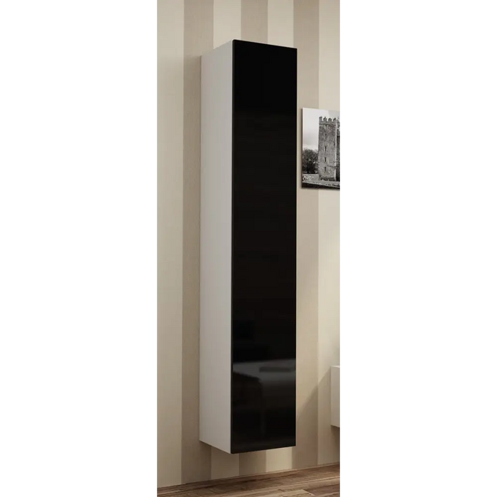 Cama Living room cabinet set VIGO NEW 13 white/black gloss - Modern wall unitsMES-NOW<<<Wall UnitsMES<<<ActionPL
