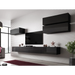Cama Living room cabinet set VIGO SLANT 4 black/black gloss - Modern wall unitsMES-NOW<<<Wall UnitsMES<<<ActionPL