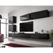 Cama Living room cabinet set VIGO SLANT 5 black/black gloss - Modern wall unitsMES-NOW<<<Wall UnitsMES<<<ActionPL