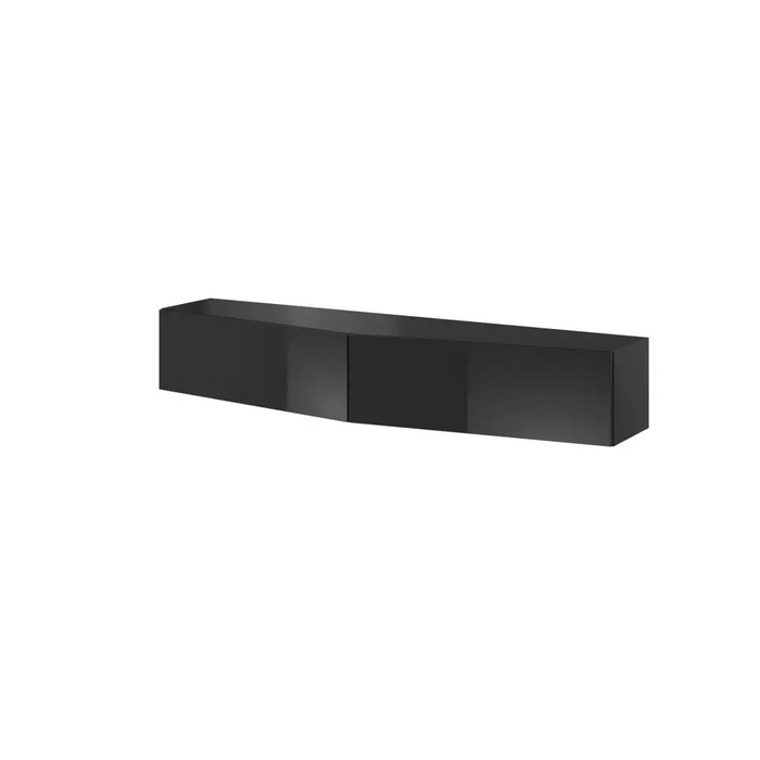 Cama Living room cabinet set VIGO SLANT 6 black/black gloss - Modern wall unitsMES-NOW<<<Wall UnitsMES<<<ActionPL